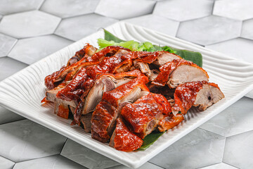 Asian cuisine - roasted duck with skin