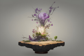 flower in a vase. Generative AI