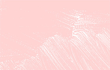 Grunge texture. Distress pink rough trace. Good-looking background. Noise dirty grunge texture. Emotional artistic surface. Vector illustration.