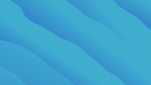 Loopable gradient blue wave animation for background