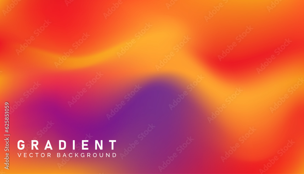 Poster abstract gradient blurred colorful background for template design banner,social media or presentatio