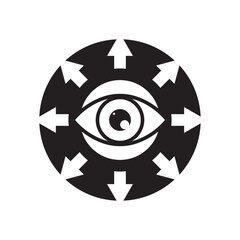 Eye care logo template vector icon design

