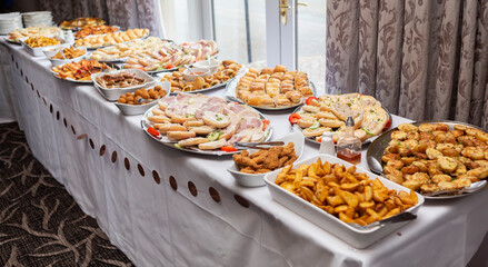 Food, cake, buffet, sweet, dessert, wedding food.
