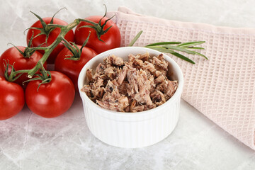 Canned tuna fish for salad