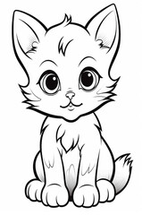 Obraz premium Coloring sheet or pages for kids, generative ai