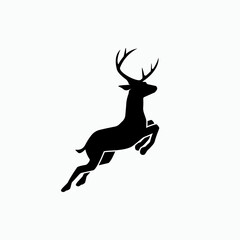 Deer Icon. Animal, Wildlife Symbol - Vector, Sign for Design, Presentation, Website or Apps Elements.