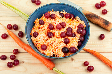 Vegetable carrot salad.