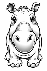 Fototapeta premium Coloring sheet or pages for kids, generative ai