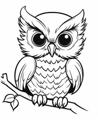 Coloring sheet or pages for kids, generative ai