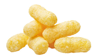 Delicious corn sticks cut out