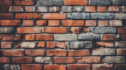 Textured Brick Wall Background. Generative Ai. 