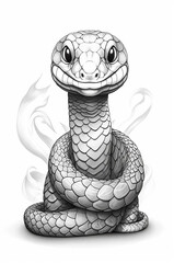 Fototapeta premium Coloring sheet or pages for kids, generative ai