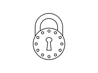 circle lock icon