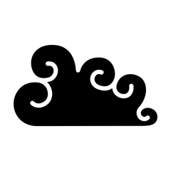 Curve cloud icon