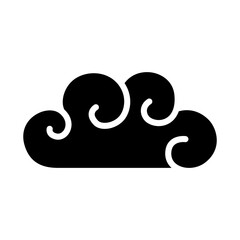 Fototapeta premium Curl cloud icon