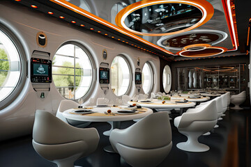 Fototapeta premium technology restaurant of the future