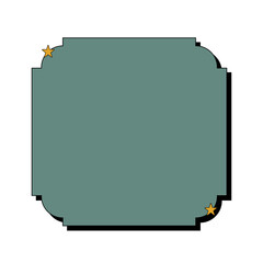 Obraz premium Retro Label Shape Illustration