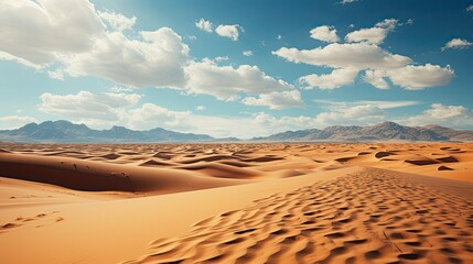 Desert sand dunes in Sinai desert