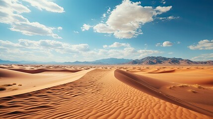 Fototapeta na wymiar Desert sand dunes in Sinai desert