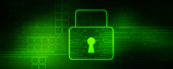 2d illustration Safety concept: Closed Padlock on digital background