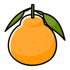 太い線で描かれたカットイラスト / 1個のシラヌヒ