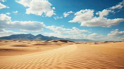 Fototapeta na wymiar Desert sand dunes in Sinai desert