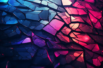 abstract background with metallic textures and holographic, sci-fi illustrations Generative AI