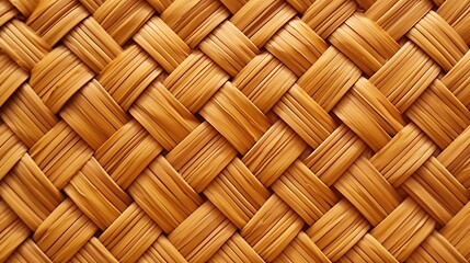 Background of Wicker Texture with Natural Elegance. Generative Ai.