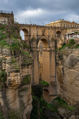 Scenic view of Puente Nuevo, the Old bridge in Ronda, Spain