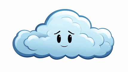 cute clouds style art sky icon illustration