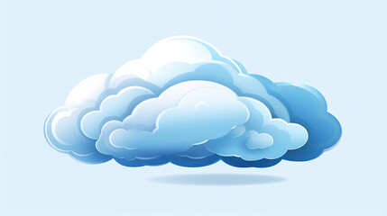 cute clouds style art sky icon illustration