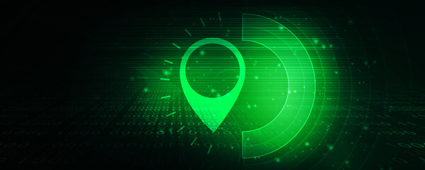 2d rendering Red map pointer