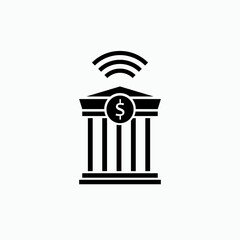 Financial Technology Icon. Business Payment Symbol - Vector, Sign for Design, Presentation, Website or Apps Elements.