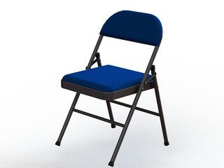 GB Folding Chair 3D model - obrazy, fototapety, plakaty