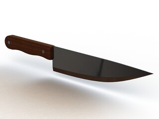 Stainless Steel 9 Inch Chef Knife 3D model