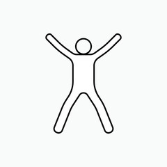 Human Body Icon  - Vector Logo Template.