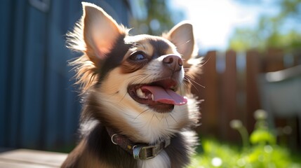 Beautiful Cute Smiling Chihuahua  - Generative AI