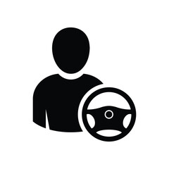 driver icon. vector sign symbol on white background