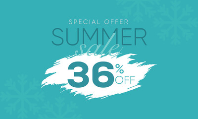 winter sale offer 36% off, winter sale 36% off vector, winter sale banner, winter sale offer banner design