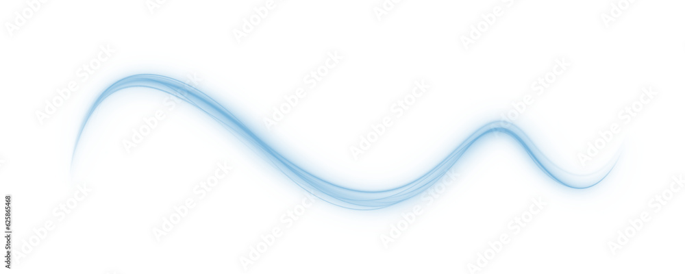 Poster luminous blue lines of speed. light glowing effect . abstract motion lines. white background isolate