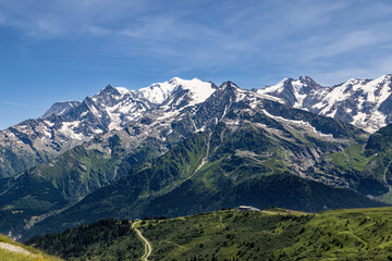 Mont-Blanc, seen from Beaufortain - obrazy, fototapety, plakaty