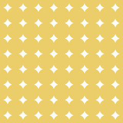 Geometric vector pattern - seamless 60s texture gold white