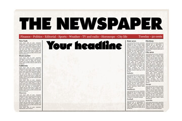 Generic old newspaper vector template