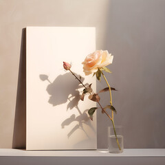 roses in a vase generative AI 