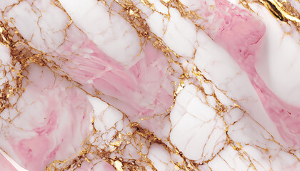 pink marble and gold splatter