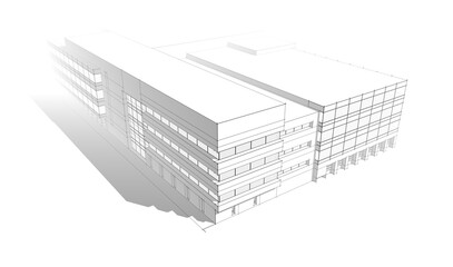 Office building sketch 