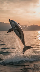  dolphin jumping out of the sea realistic photo captured,dolphin jumping out of water,dolphin jumping out of the sea