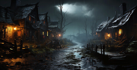 Halloween night in the park