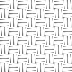 Abstract background with figures from lines. black and white pattern for web page, textures, card, poster, fabric, textile. Monochrome graphic repeating design.