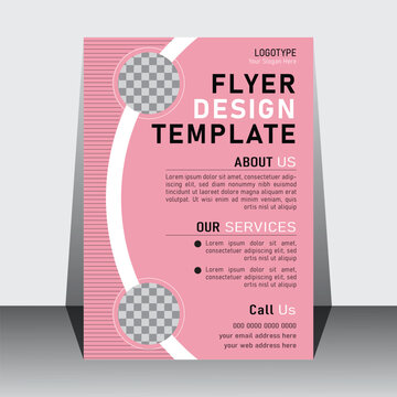 Creative And Modern Flyer Design. Geometric Shape Used Layout.The Creative High Quality Stylish Flyer Template. Created With Adobe Illustrator.